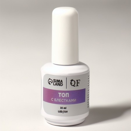 TOP Nails "Mermaid", with sparkles, 15 ml, LED/UV, purple, blue