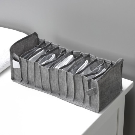 Organizer for storing linen Dalyan, 11 cells, 35 × 14 × 13 cm, color gray color-6