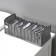 Organizer for storing linen Dalyan, 11 cells, 35 × 14 × 13 cm, color gray color
