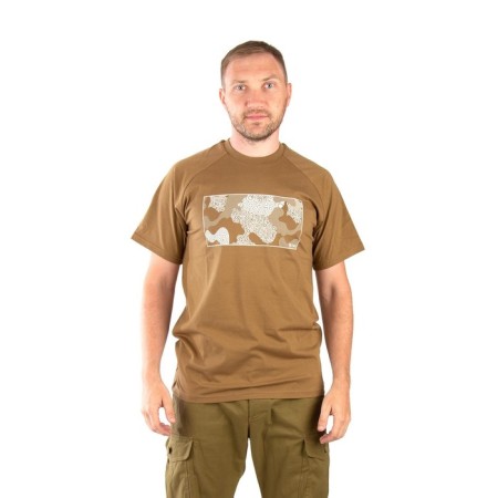 T-shirt 7.62 Urban Camo, cotton, coyot, rr s.-1