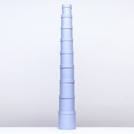 Set of round boxes 9 in 1 blue, 23x23 - 13-13 cm-2