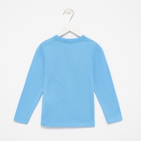 Longslit for the boy, the color is blue, height 128 cm-2