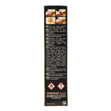 Shoe cream Tarrago Leather Cream 017, dark blue color, a tube with a sponge, 75 ml-2