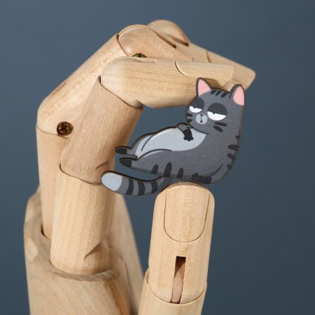 Wooden icon "Talisman for nonsense", 4 x 3.7 cm-3