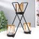 Summary Metal, glass for 3 candles "Garn" D-5 cm, black 9x21x25 cm