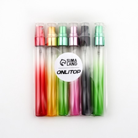 Empre's glass glass bottle, with a sprayer, 10 ml, color mix-5