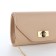 Female bag on a valve, beige color