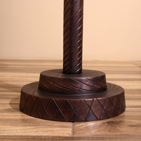 Coffee table 41x41x55 cm, aluminum/marble-4