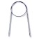 Circular knitting needles, brass 80 cm/ 2 mm