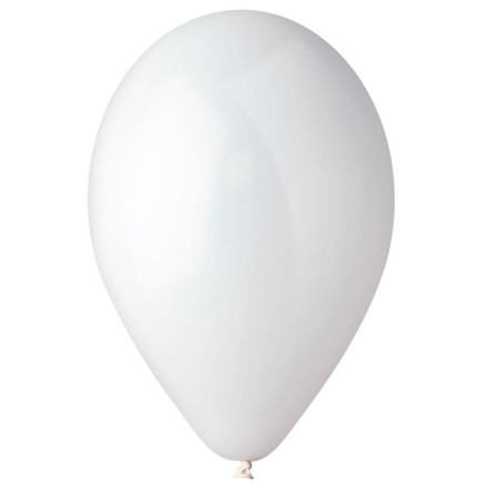 Shar Latex 10 ", pastel, set of 100 pcs., White