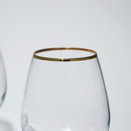 Amber glass glasses set, 365 ml, 6 pcs, Golden Kaima-4