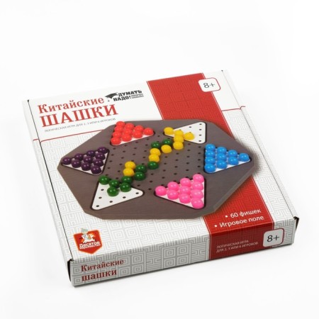 Checkers "Chinese", 60 chips, 28 x 28 cm-5