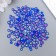Decor for creativity Plastic "Half of beads. Blue mother of pearl" d = 3-10 mm, set 10 grams