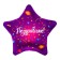 Foil ball 19 "Congratulations", star