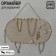 Organizer wall mesh "Oval" 19 hooks, 40 × 20.5 cm, gold color