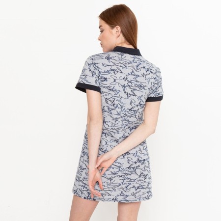 Women's dress, color gray melange, size 52-4
