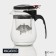 Glass teapot Magistro "Mexico City", 500 ml, with metal sieve, plastic sausage