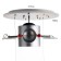 Lamp "Sputnik" 1XLED 110W Dimmer+2x40W E14 gray-blue 68x55x33 cm Bayerlux