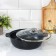 Frying "Tradition", 3 l, d = 26 cm, glass cover, anti -stick coating, black color
