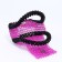 Magneta bag, long belt, purple color