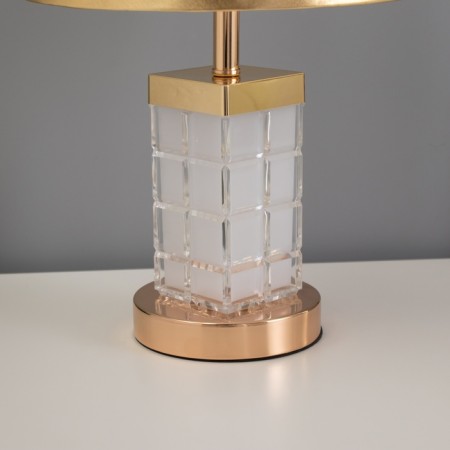 Table lamp "Crown" 1x40W E27 1x3W LED gold 23x23x43cm-4