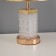 Table lamp "Crown" 1x40W E27 1x3W LED gold 23x23x43cm