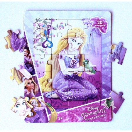 Puzzle in the frame "Rapunzel", 20 elements-1