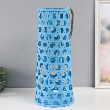 Climber tree "Flashlight. Star weaving" blue 51x16x16 cm-1