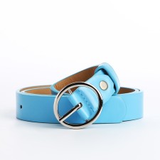 Building belt, width 2.3 cm, screw, buckle metal, blue color