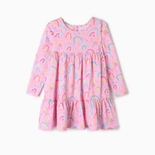 Dress for girls, pink color, height 110 cm