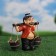 Garden figure "Grandpa with buckets" 20x7x19cm