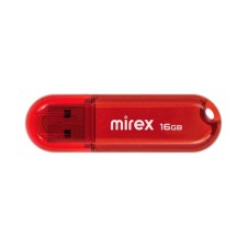 Flash drive Mirex Candy Red, 16 GB, USB2.0, th Up 25 MB/s, PBU up to 15 Mb/s, red