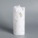 Candle-cylinder "openwork", 6x15 cm, white