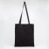 A chopper bag without a zipper, without lining, black color