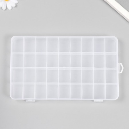 Casket Plastic for trifles "rectangular" 36 departments 24.4x15x2.3 cm