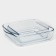 A set of baking forms Borcam, 2 items: 1.95 l, 1.04 liters