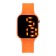 Electronic watch, calendar, silicone strap, orange
