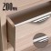 Penfois handle Cappio RP100ch, l = 200 mm, chromium color