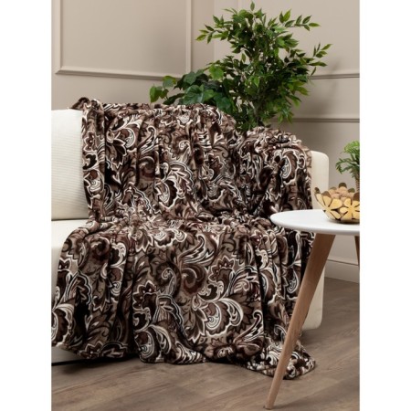 Texrepublic blanket, size 180x200 cm, beige color