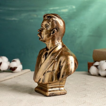 Bust Gorky M., Bronze 16x21cm-3