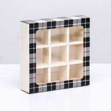 Box for 9 sweets with a shell, 