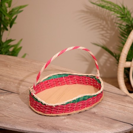 Wicker basket, bamboo 28x20x20 cm-1
