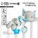 Stretching - spiral with toys arc on a stroller / crib for babies 0+ "Elephant", Blue color, Kroshka I'm 504