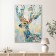 Reproduction of the picture "Multi-colored deer No. 2", 50x70 cm, frame 20-001d
