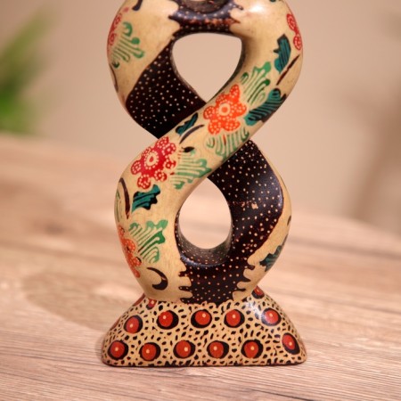 Abstraction "endless love" wood 20 cm-5