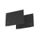Decorative black plug-2 pcs for the profile Alm-11681-PL-B-2M