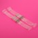 Straps silicone, fittings metal, 5 stripes, 2 cm, 37 cm, steam, color transparent