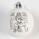 New Year's ball for coloring, ball size 5.5 cm, princesses: Cinderella