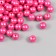 Set of beads "pearls" d 8 mm, 250 gr, raspberry