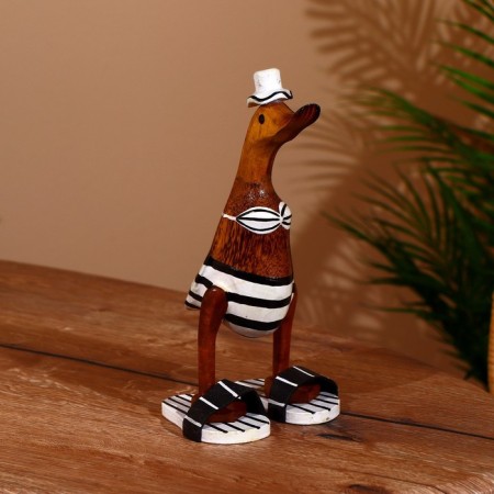 Souvenir "Duck on the beach" tree 27 cm-3